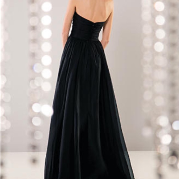 Madelyn Black Silky Chiffon - Picture 2 of 9